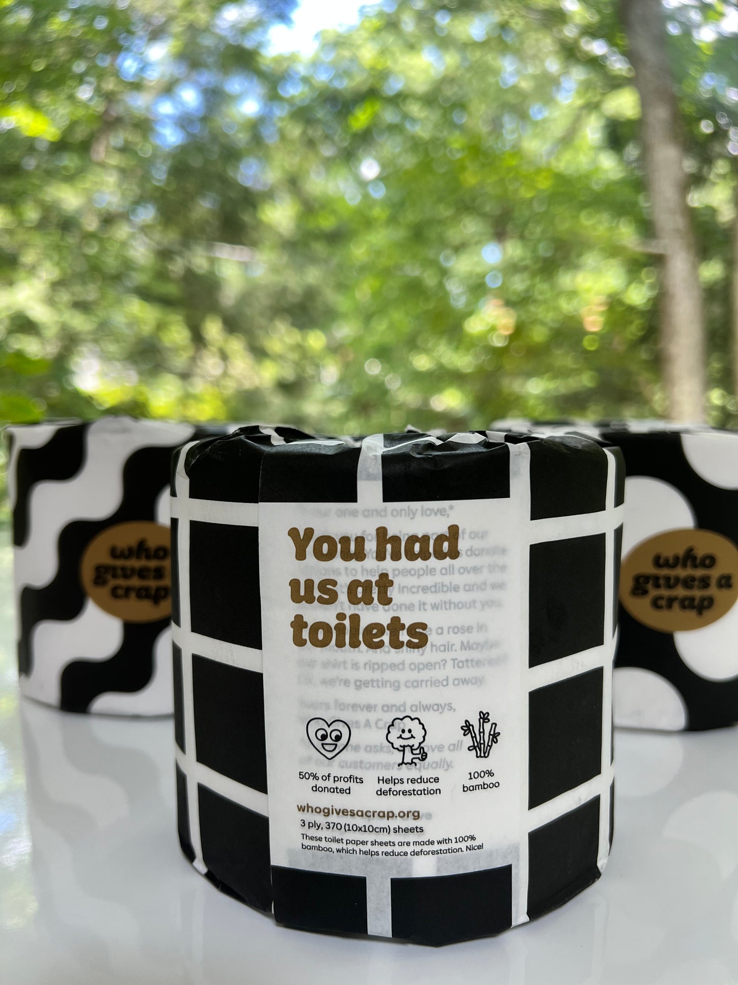 Premium 100% Bamboo Toilet Paper by Who Gives A Crap