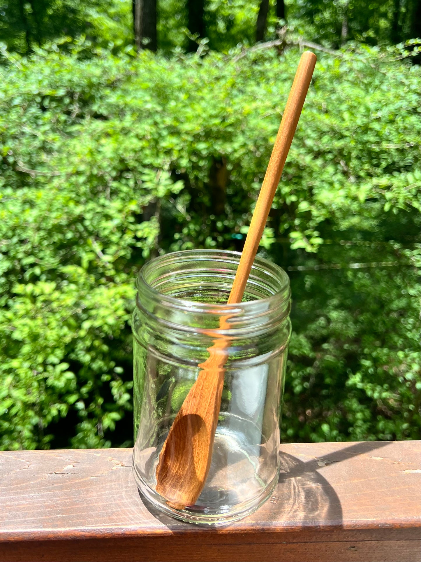 9.5” Long Teak Cocktail Spoon