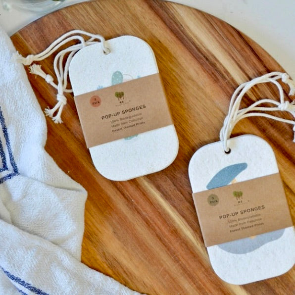 Cellulose Pop-Up Dish Sponges (3 Pack)