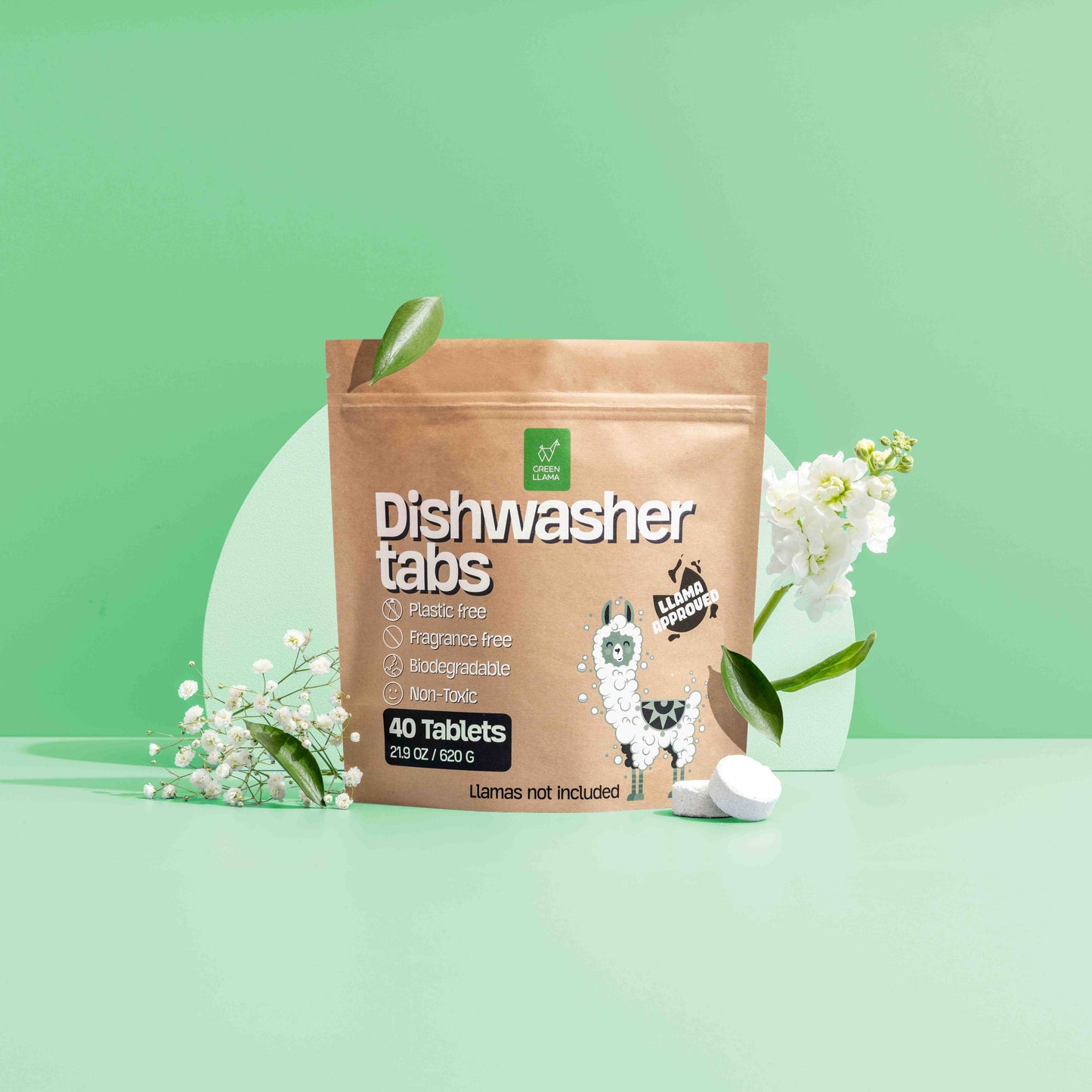 Green Llama Dish Washer Tablets (40ct)