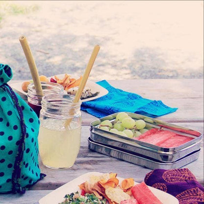 ECOlunchbox Solo Rectangle Stainless Steel Lunch Box