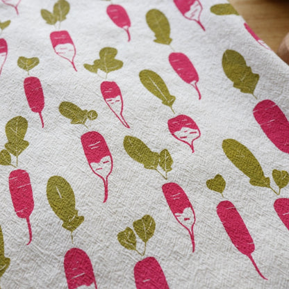 Handprinted Cotton Kitchen Towels