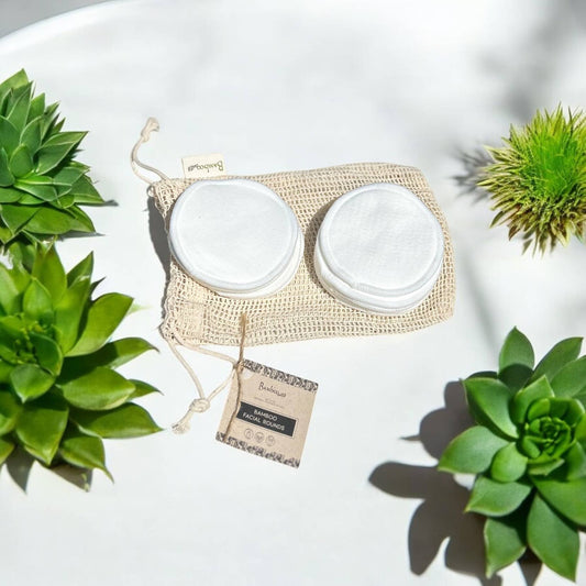Reusable Bamboo Cotton Facial Rounds (Set of 10)