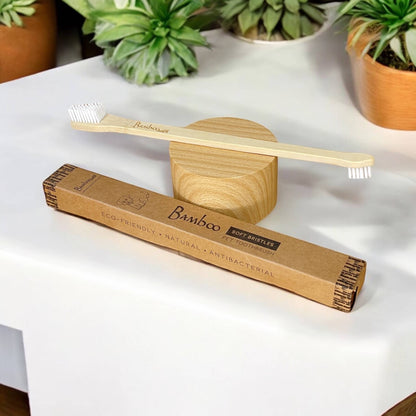 Double-Sided Bamboo Dog Toothbrush