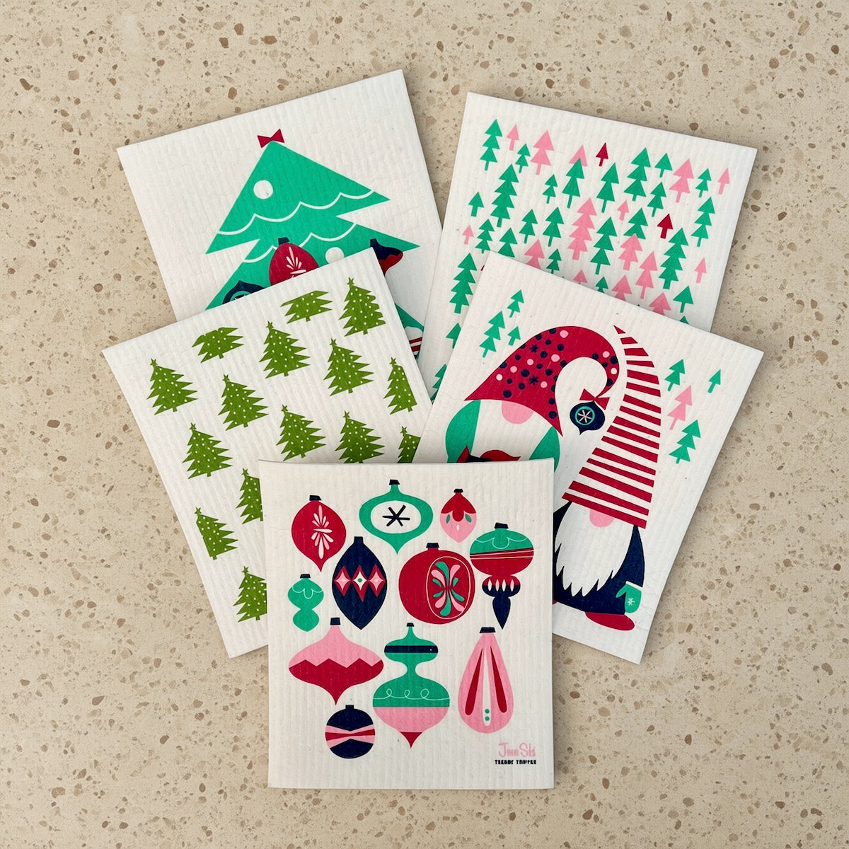 Swedish Dishcloth - Holiday Edition