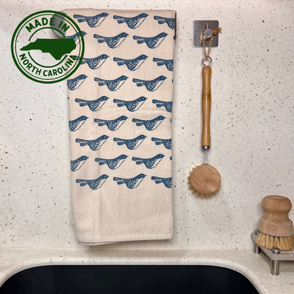 Handprinted Cotton Kitchen Towels