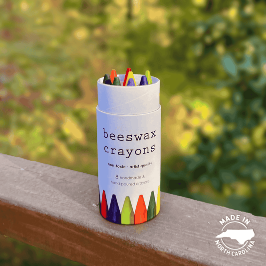 Beeswax Crayons - Triangular, Non-Toxic (8)