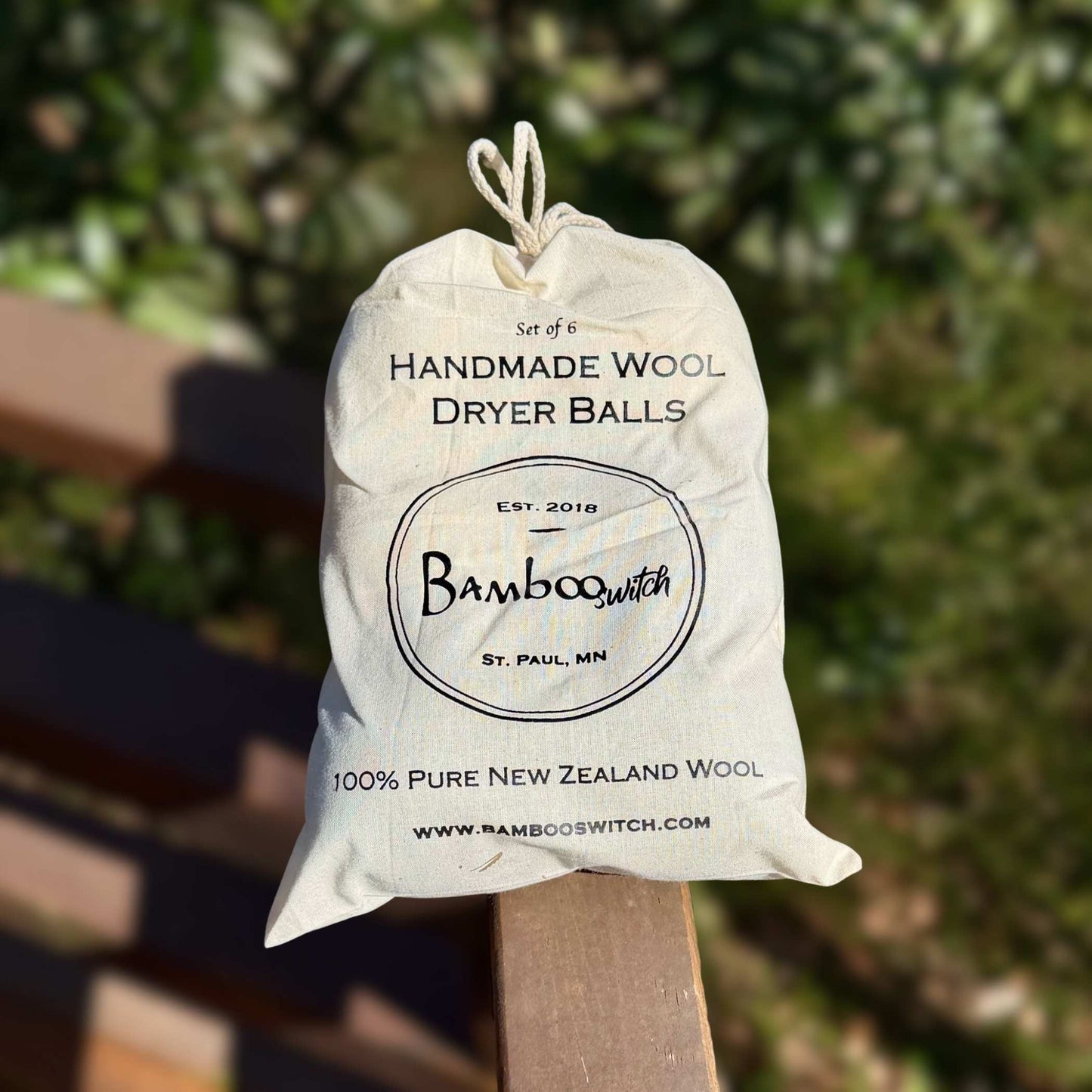 Set of 6 Organic Wool Dryer Balls