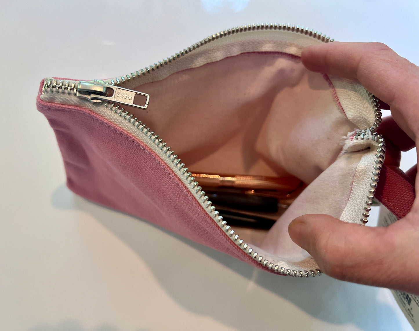 Organic Cotton Zipper Pouch
