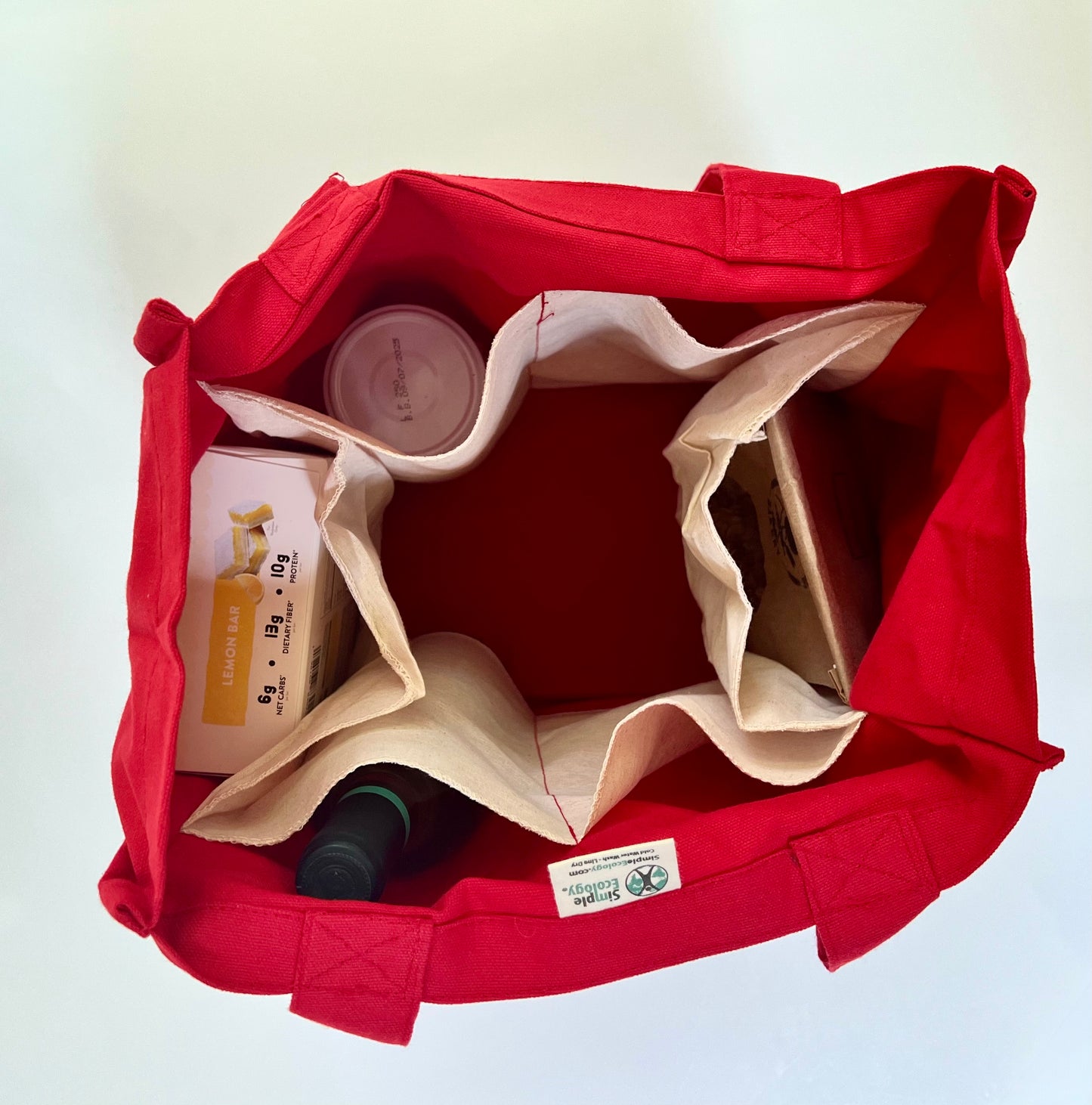 Organic Cotton Deluxe Reusable Canvas Grocery Bags