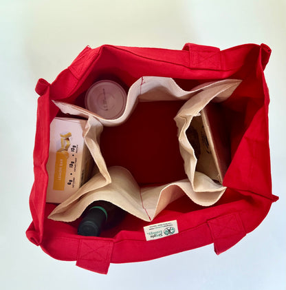 Organic Cotton Deluxe Reusable Canvas Grocery Bags