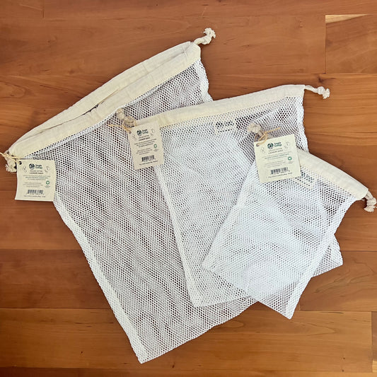 Organic Cotton Mesh Laundry Bag
