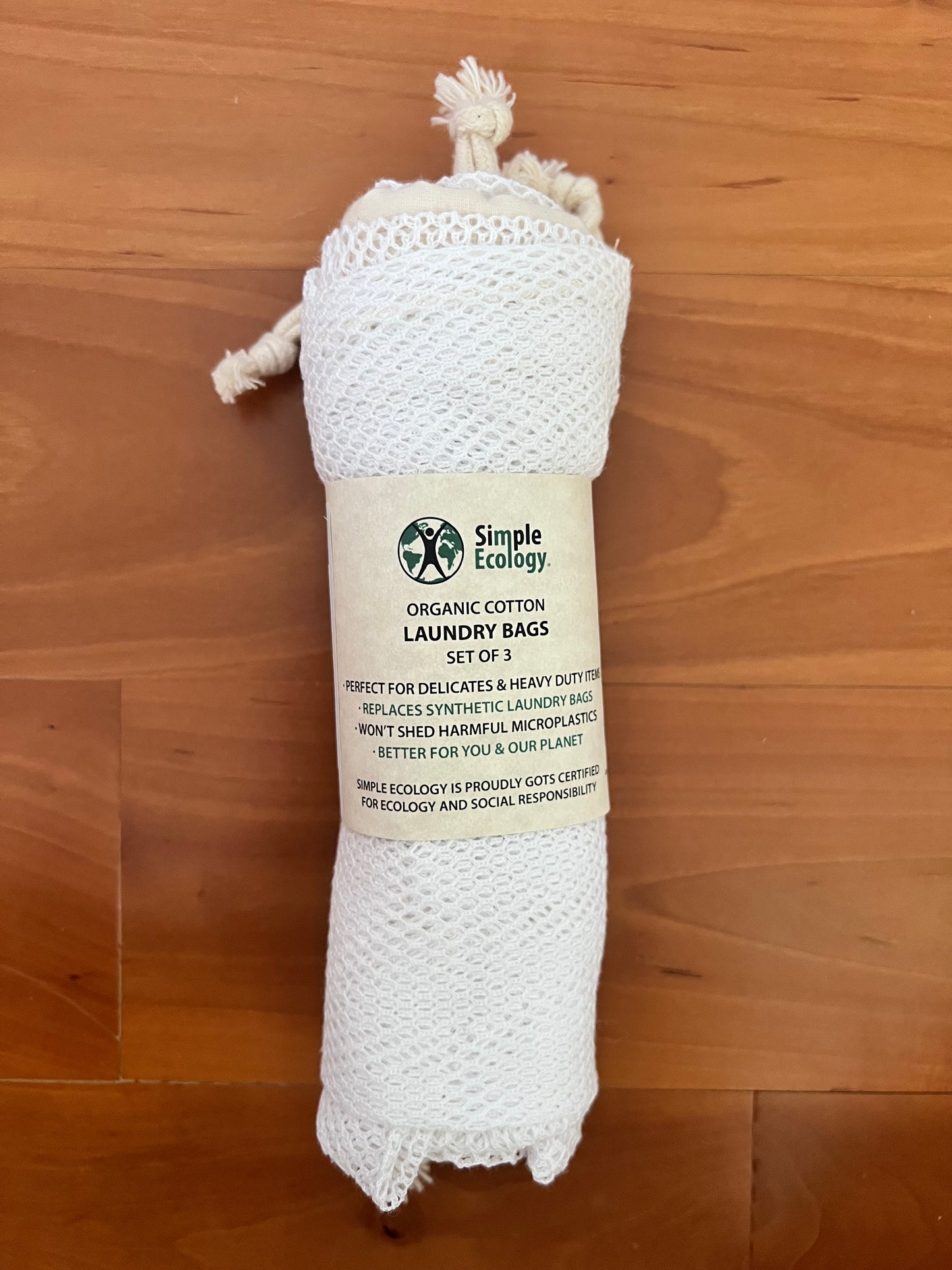Organic Cotton Mesh Laundry Bag