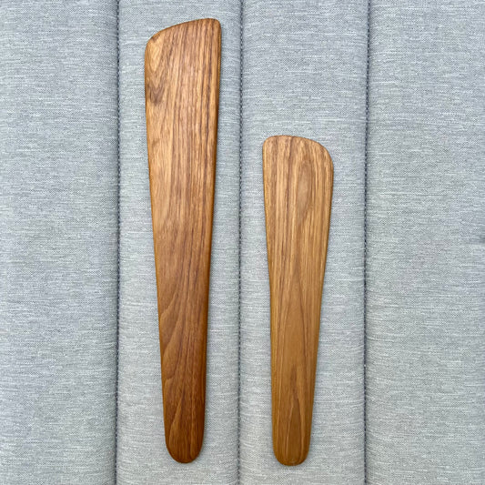 Flat Teak Spatulas