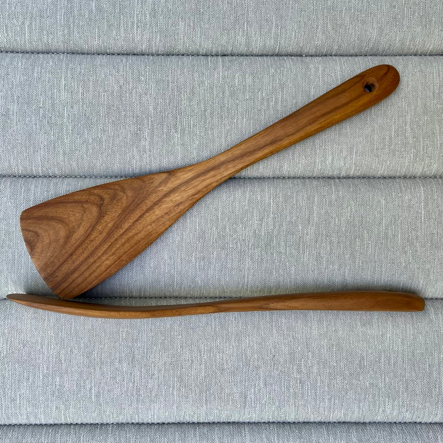 12” Teak Flat Edge Spatula Turner