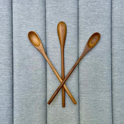 9.5” Long Teak Cocktail Spoon