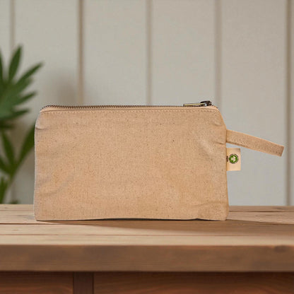 Organic Cotton Zipper Pouch