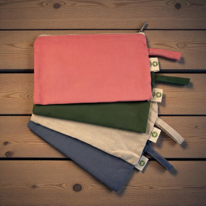 Organic Cotton Zipper Pouch