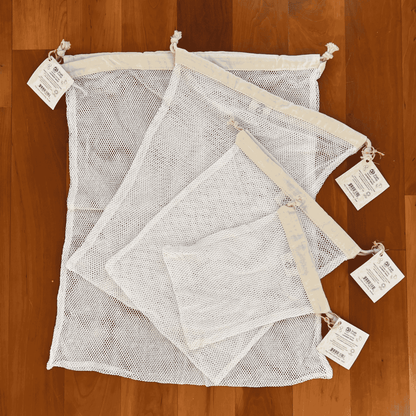 Cotton Mesh Laundry Bag for Delicates