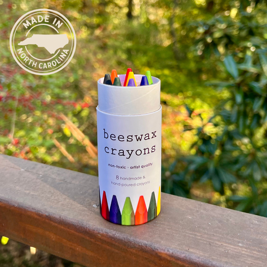 Beeswax Crayons - Triangular, Non-Toxic (8)