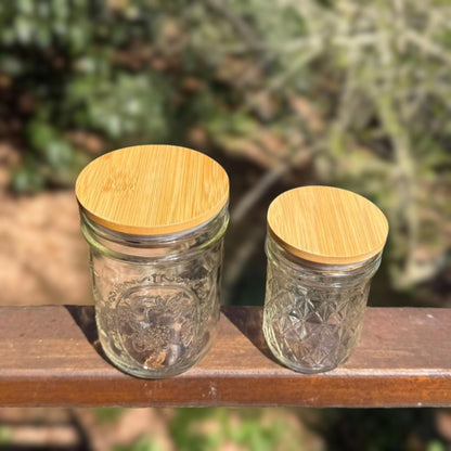 Bamboo Mason Jar Lid