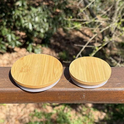Bamboo Mason Jar Lid