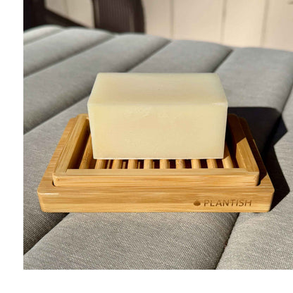 Dual-Layer Bamboo Soap Dish