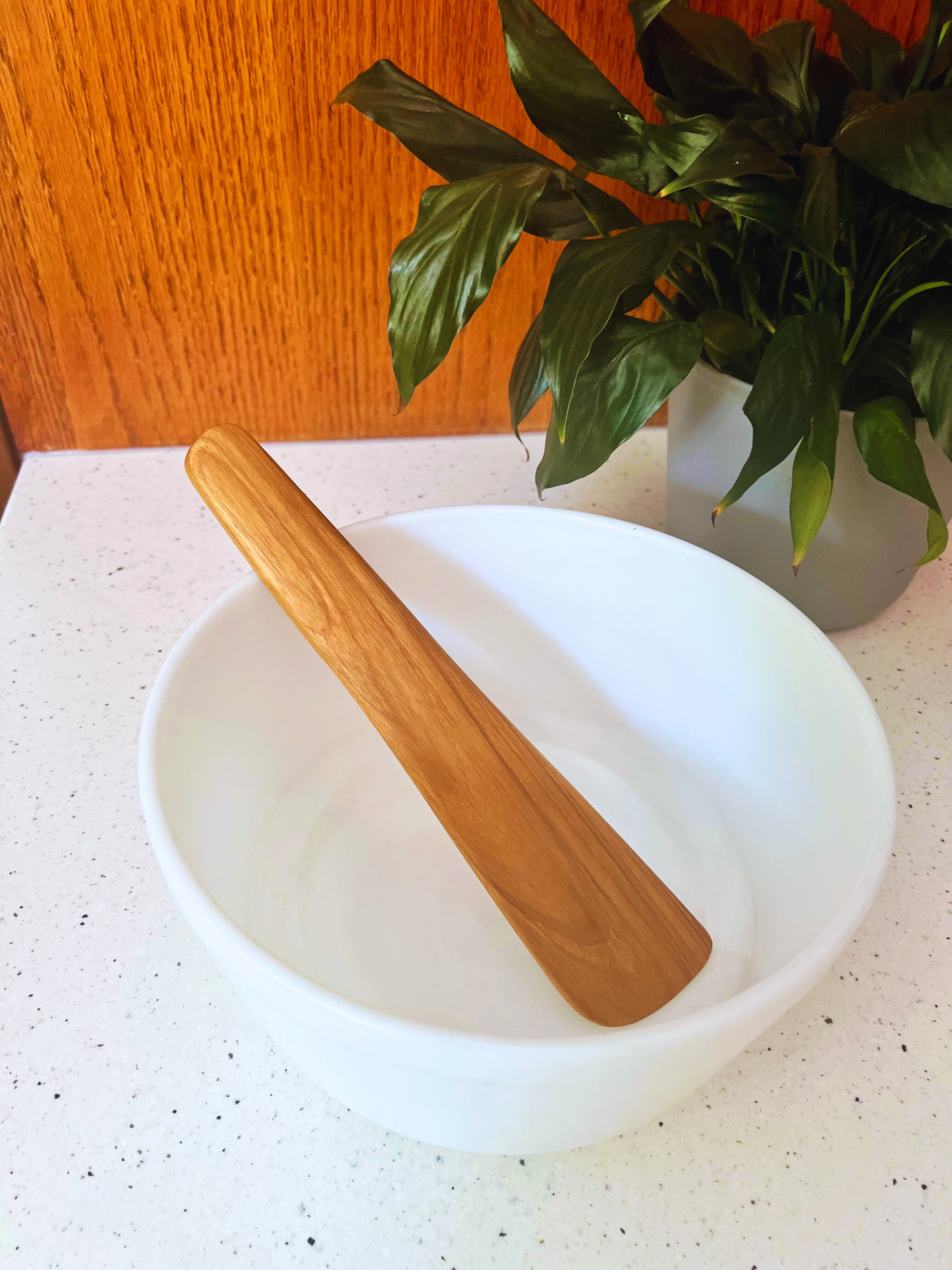 Flat Teak Spatulas