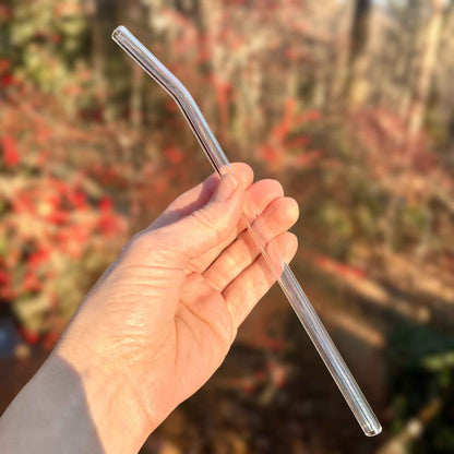 Glass Bent Straw | 9 inch