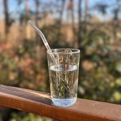 Glass Bent Straw | 9 inch