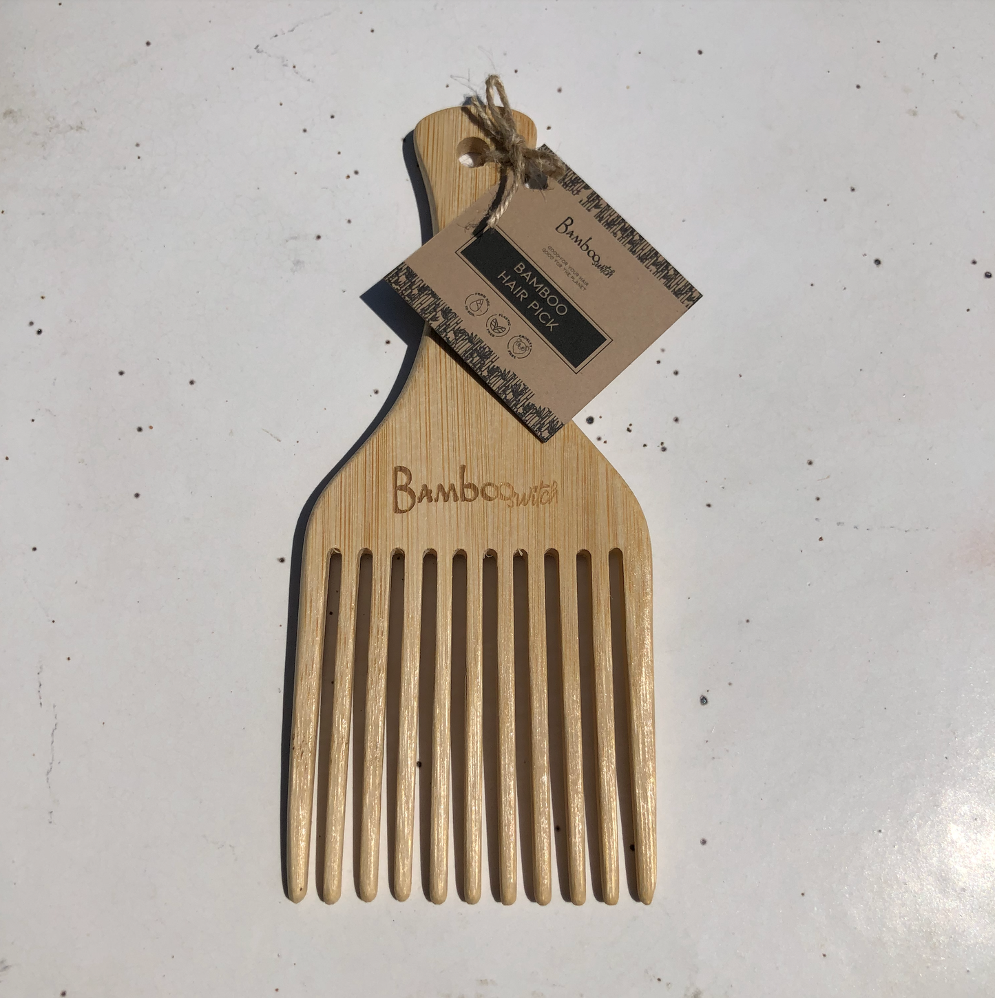 Bamboo Hair Pick