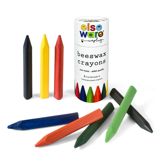 Beeswax Crayons - Triangular, Non-Toxic (8)