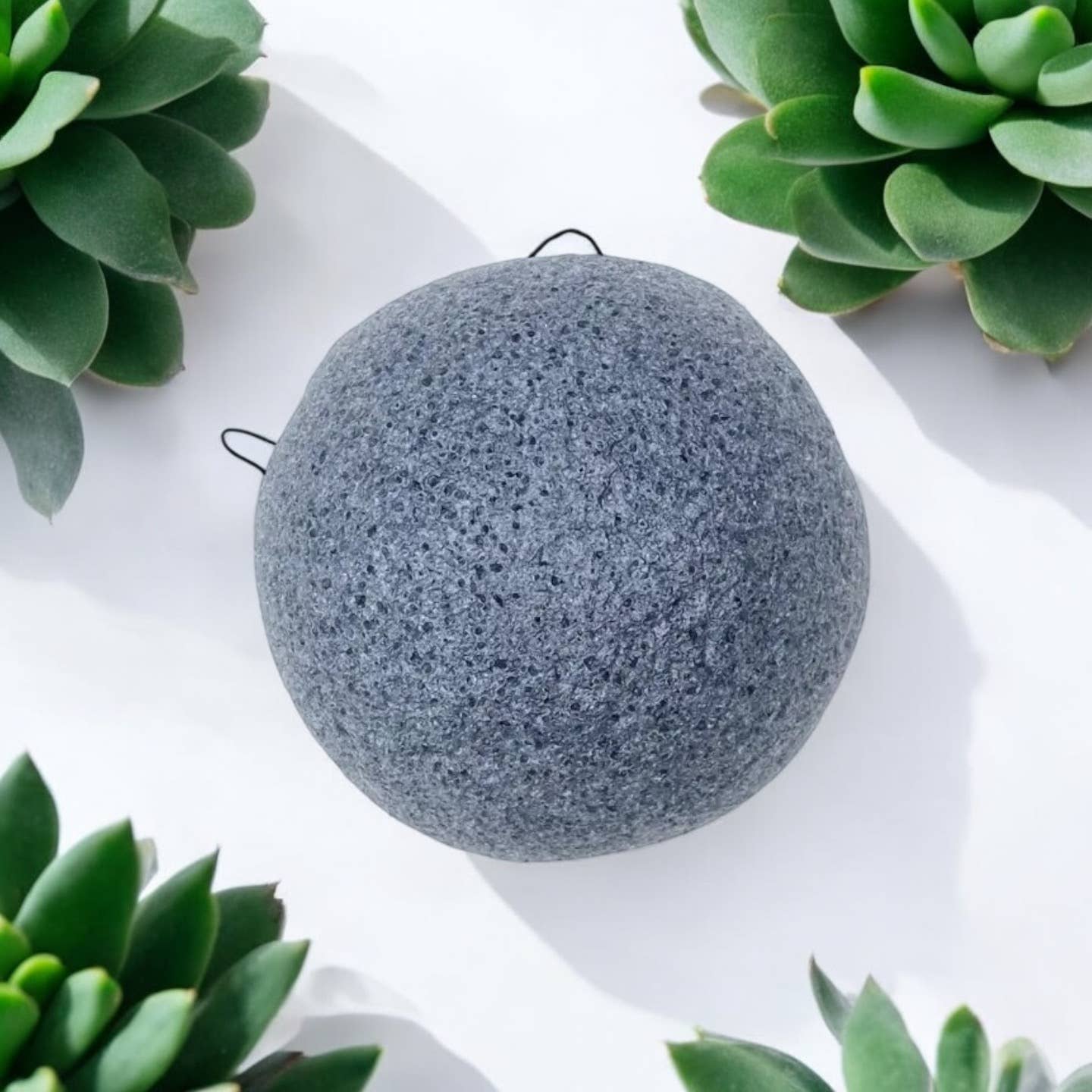 Konjac Facial Cleansing Sponge - Charcoal